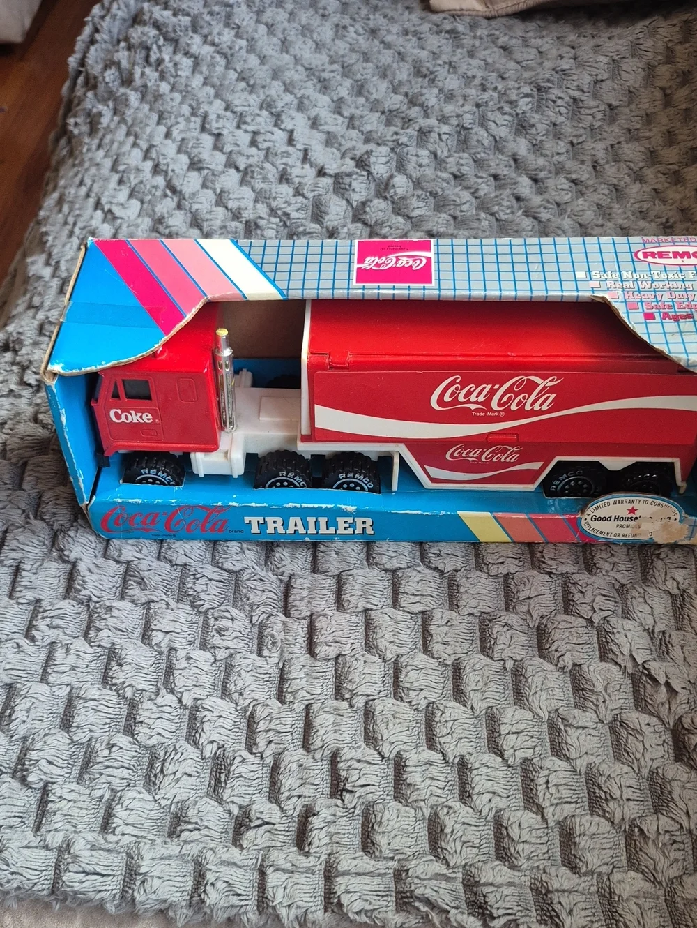 Coca-Cola Red Toy Trailer Truck for Kids
